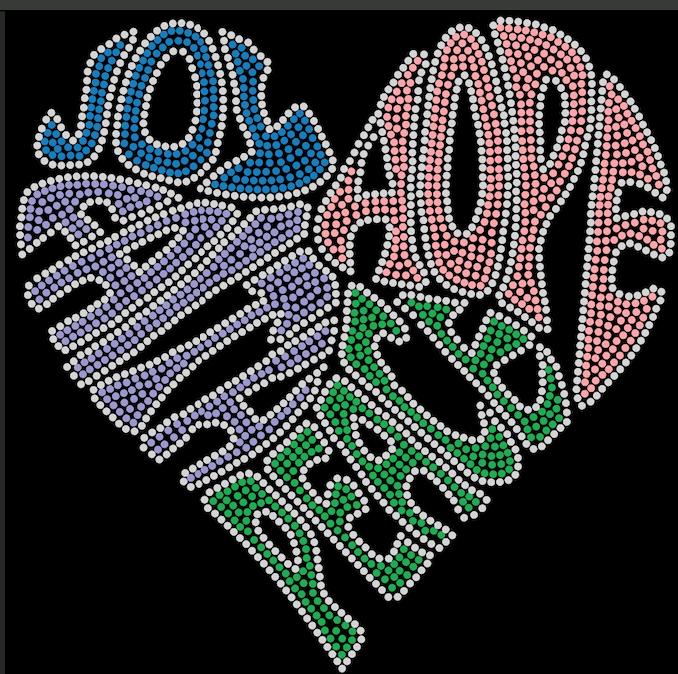 Joy, Love, Faith, Hope, Peace