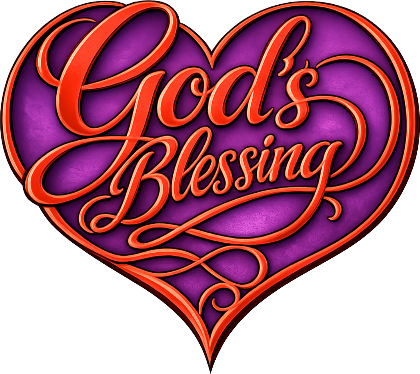 God's Blessing – Faith-Inspired DTF Transfer