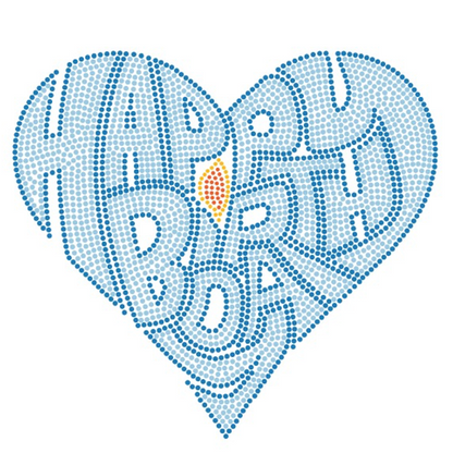 Happy Birthday Heart Flame ss10, ss6