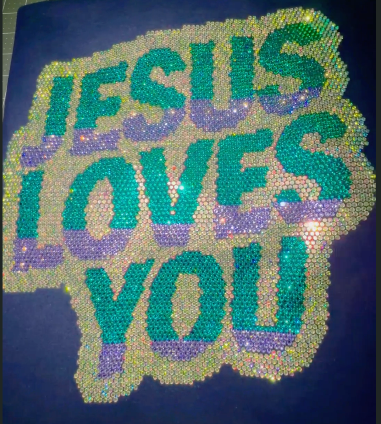 Jesus Loves You Rhinestone Shirt