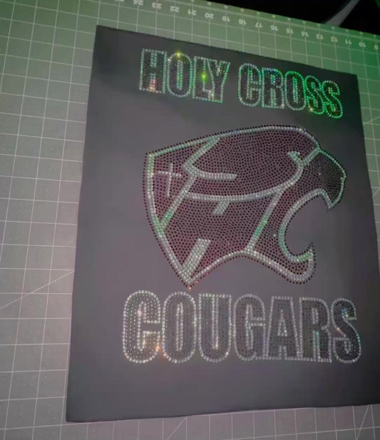 Holy Cross Customized Rhinestone Shirt